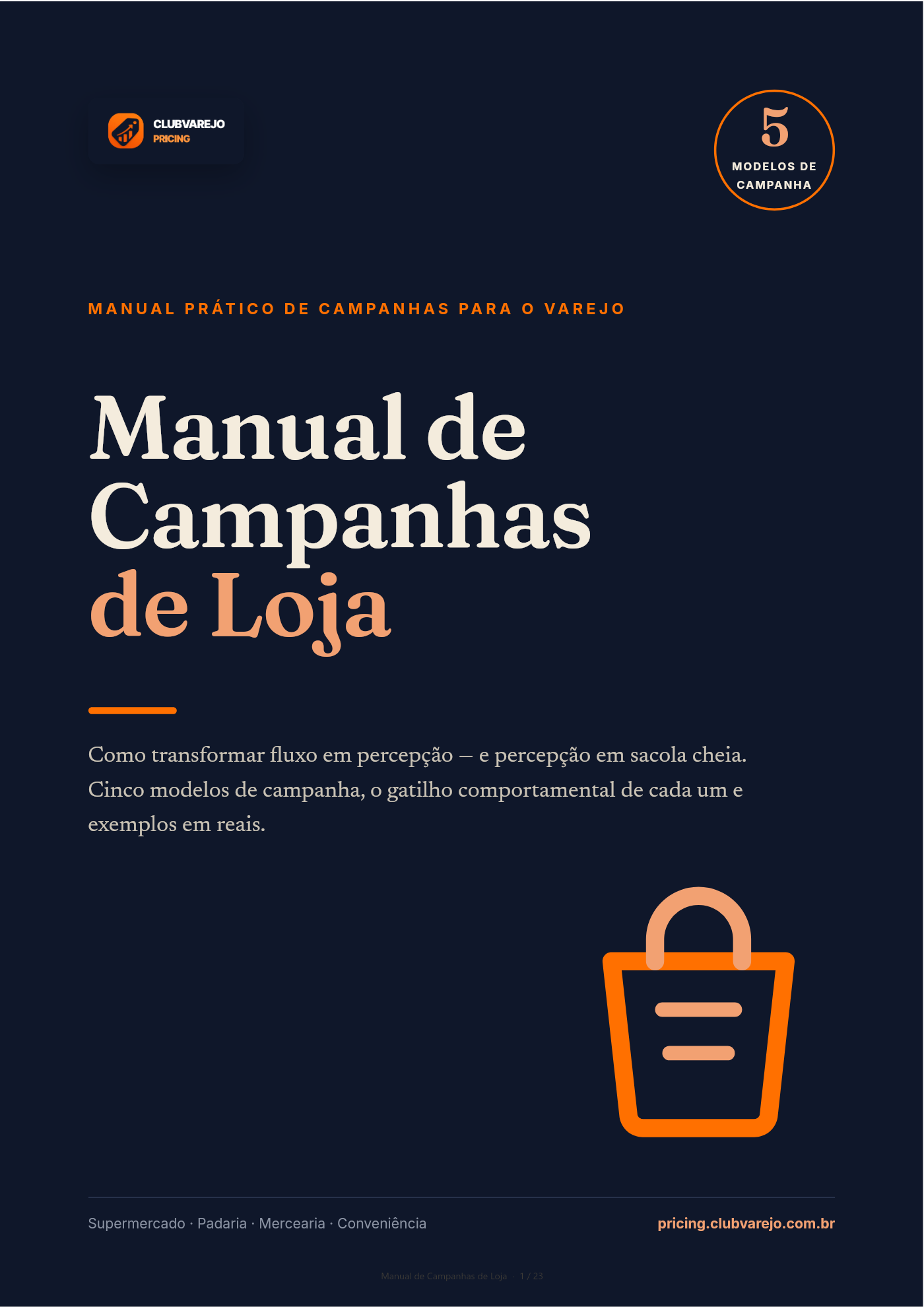 Capa do Manual de Campanhas de Loja